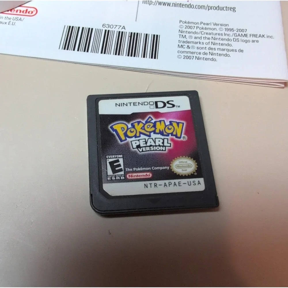 Pokémon Pearl Version 2007 Nintendo DS Authentic With Case No Manual